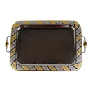 Tresors Italian Stainless Steel 18/10 Gold-Plated Serving Tray With Handles | Length 46 Cm