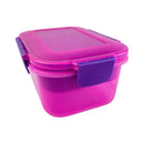 Side View of M-Design BPA-Free Plastic Lunch Box – Pink and Purple Food Storage Container with Secure Clip Lock – Ideal for Kids’ School Meals or Work Snacks – Cupindy Egypt