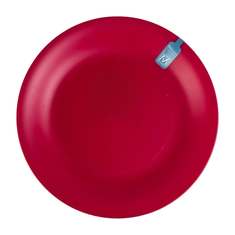 M Design 21 cm Round Plate - Durable Plastic - Multi-Color Options for Everyday Use