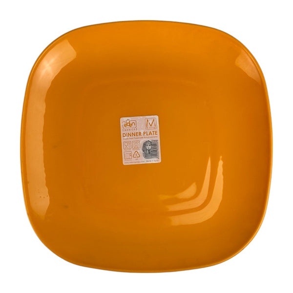 M Design Durable Square Dinner Plate - 26 cm, Modern Shape, Available in Selective Colors