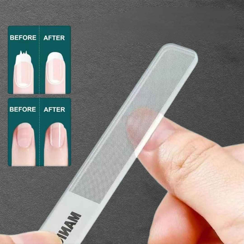 Manicure Nail Clipper Set With File – 3 Stainless Steel Clippers In Storage Case