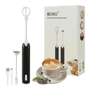 MEOKO USB Rechargeable Milk Frother - Handheld Adjustable Speed Coffee Whisk