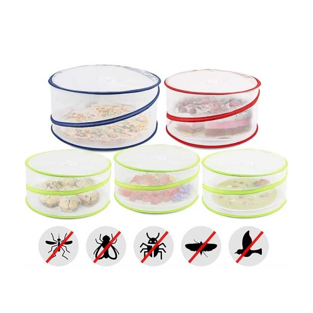 Food shield cover with ultra-fine mesh for air circulation