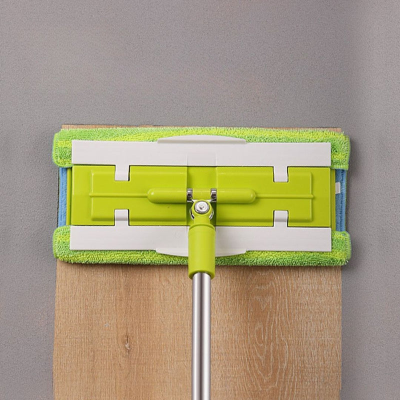 Flat floor mop with microfiber pad and rotating handle | Cupindy