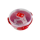Sistema Microwave Round Bowl 915ml With Steam Vent And Red Locking Clips | Cupindy