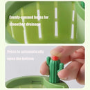 Eco-friendly sink strainer basket for efficient drainage and food waste separation.