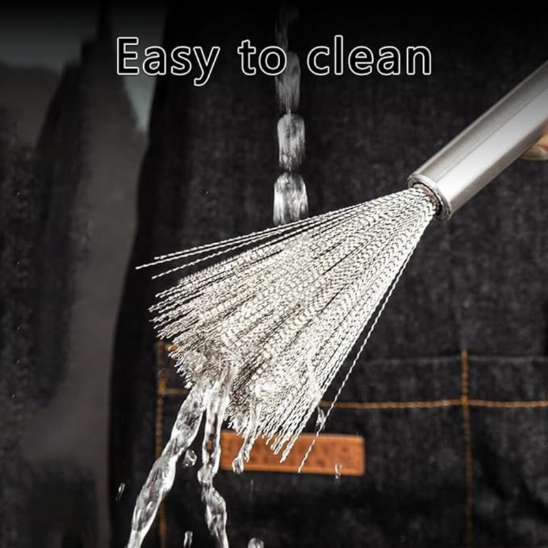 Heavy-Duty Stainless Steel Cleaning Brush For Pots, Pans, Drains, And Stove Cleaning