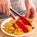 Colorful kitchen tongs set with silicone tips and anti-slip grip | Cupindy