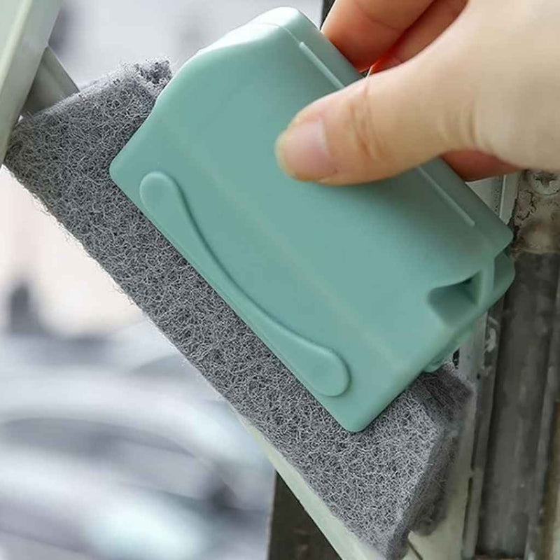 Soft bristle brush for dust and debris in window frames