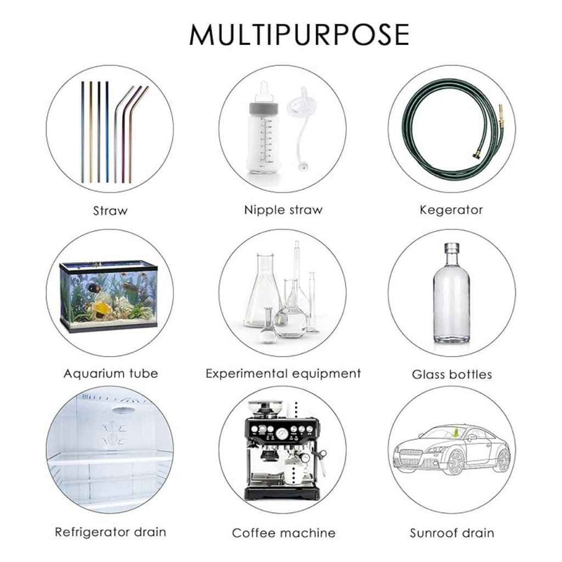 Flexible brush for hard-to-reach spots in aquarium tubing and household hoses | Cupindy