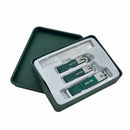 Manicure Nail Clipper Set With File – 3 Stainless Steel Clippers In Storage Case