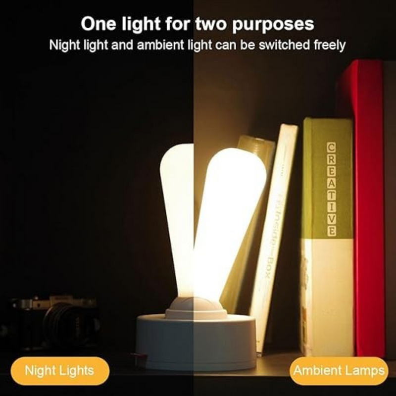 Night Stand Light USB Lamp – Minimalist Rechargeable Bedside Lamp with Soft LED Glow and Touch Control | Cupindy