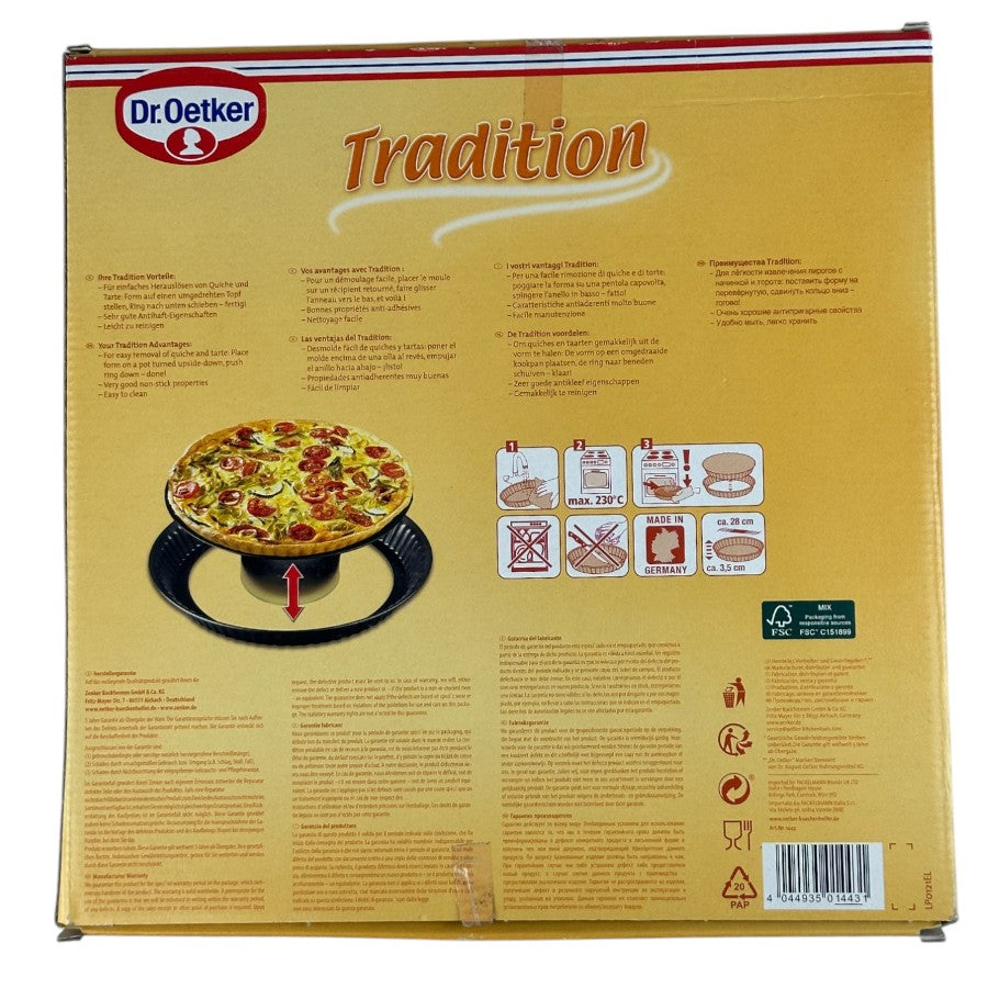 Dr. Oetker 1664 – Pettine Per Torte E Raschietto In Plastica PP (Set Decorazione Pasticceria)