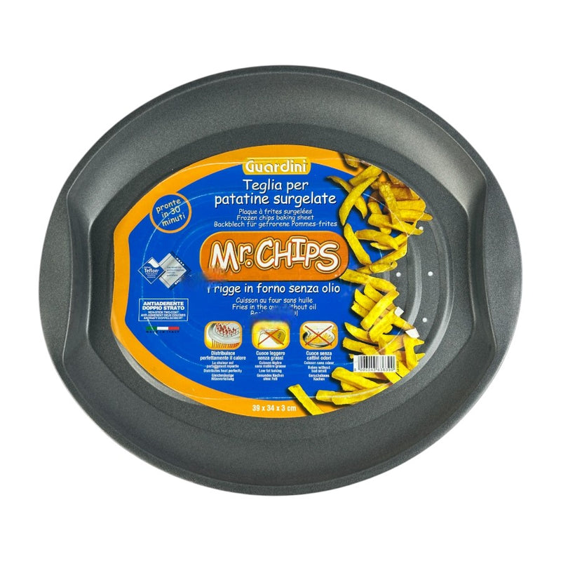 Guardini McChips Non-Stick Baking Tray 39x34x3 cm - Perfect For Frozen Fries And Snacks