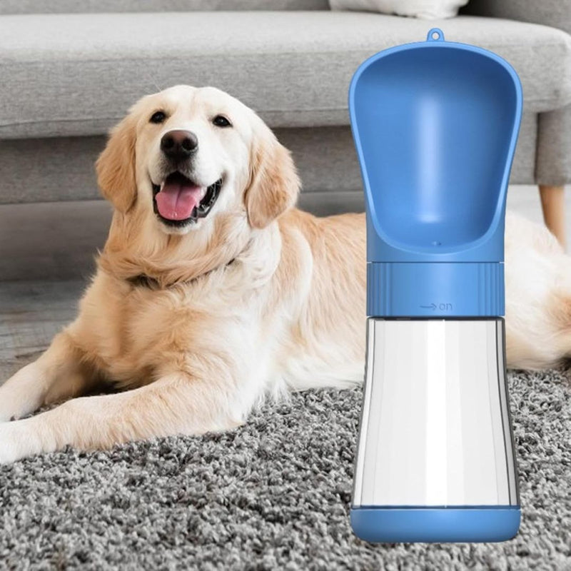 Portable pet water bottle with drinking bowl for dogs and cats | Cupindy