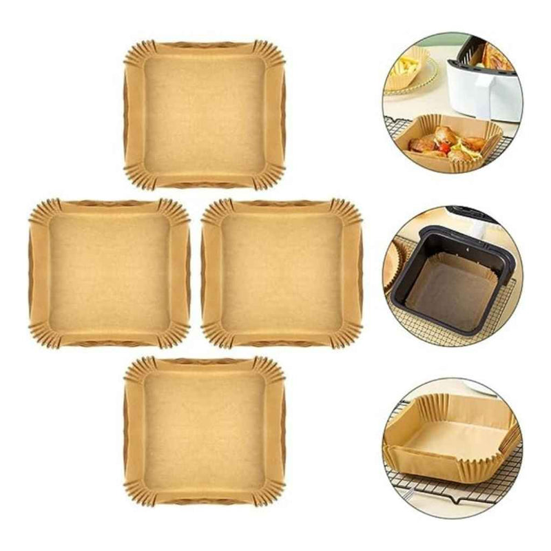 Air fryer parchment paper liners, non-stick and heat-resistant, 50 pieces | Cupindy