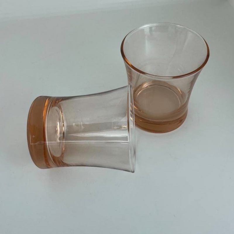 Pasabahce Azur Tumbler Glass Set Of 6 – Stylish Orange Design With 235ml Capacity For Everyday Use