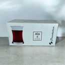 Pasabahce Tea Glasses Set Of 6 – Elegant Ala Cay Bardag Design With 160ml Capacity For Traditional Tea Serving