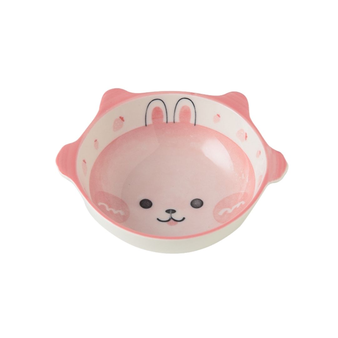 Pink Bunny Ceramic Baby Bowl With Ears – 100M
