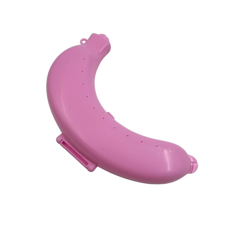 علبة حفظ الموز المحمولة – حافظة فواكه بلاستيكية بفتحات تهوية لحفظ الموز طازجًا