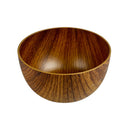 Evelin Plastic Bowl With Wooden Finish - 16 cm - Made In Turkey