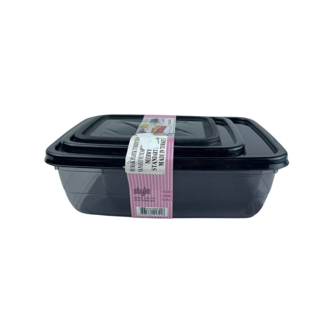 Stackable Food Storage Boxes 300ml 600ml 1200ml By Merwy | Cupindy