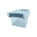 Clear Plastic Organizer Box With Grey Locks For Fresh Food Storage | Cupindy