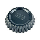 Zenker Black Metallic Tartlet Tins Set Of 6 - 10 cm - Non-Stick Coated - Made In Germany