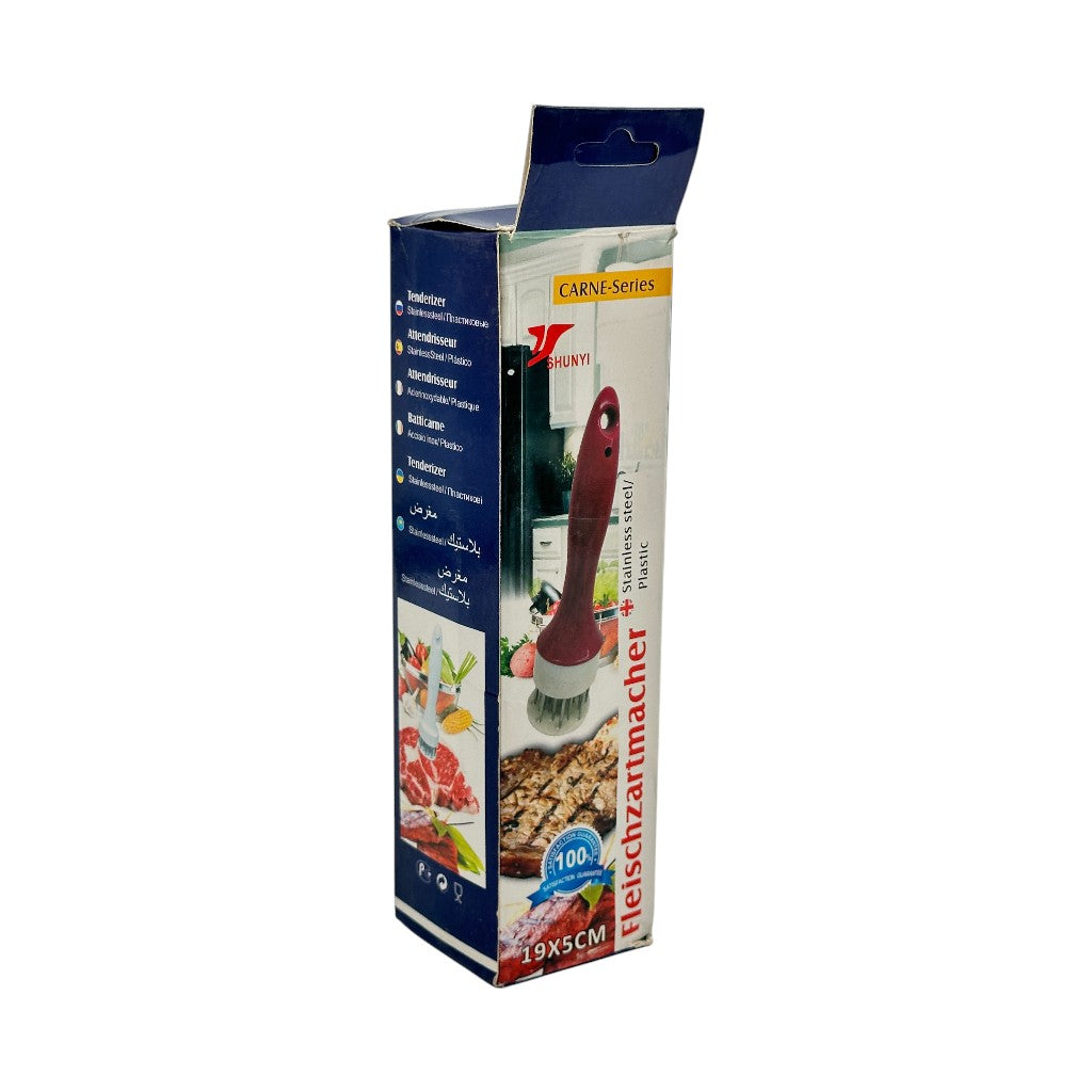 Premium Stainless Steel Meat Tenderizer Tool With Ergonomic Handle For Juicy Cuts