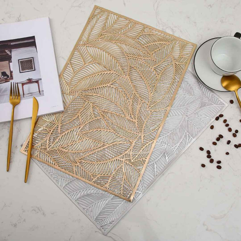 Decorative dining table placemat with modern design – non-slip PVC