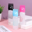 Plastic hair dye bottle with soft body and comb head for root touch-ups – cupindy