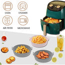 Reusable Air Fryer Liners Circle, Silicone - Multi Colors 16 cm