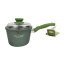 Green Dr. Green pot with lid on a white background