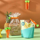 Reusable bag clips for snacks, bread, and vegetables
