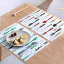 Coffee design placemats for dining table, waterproof and easy to clean – cupindy