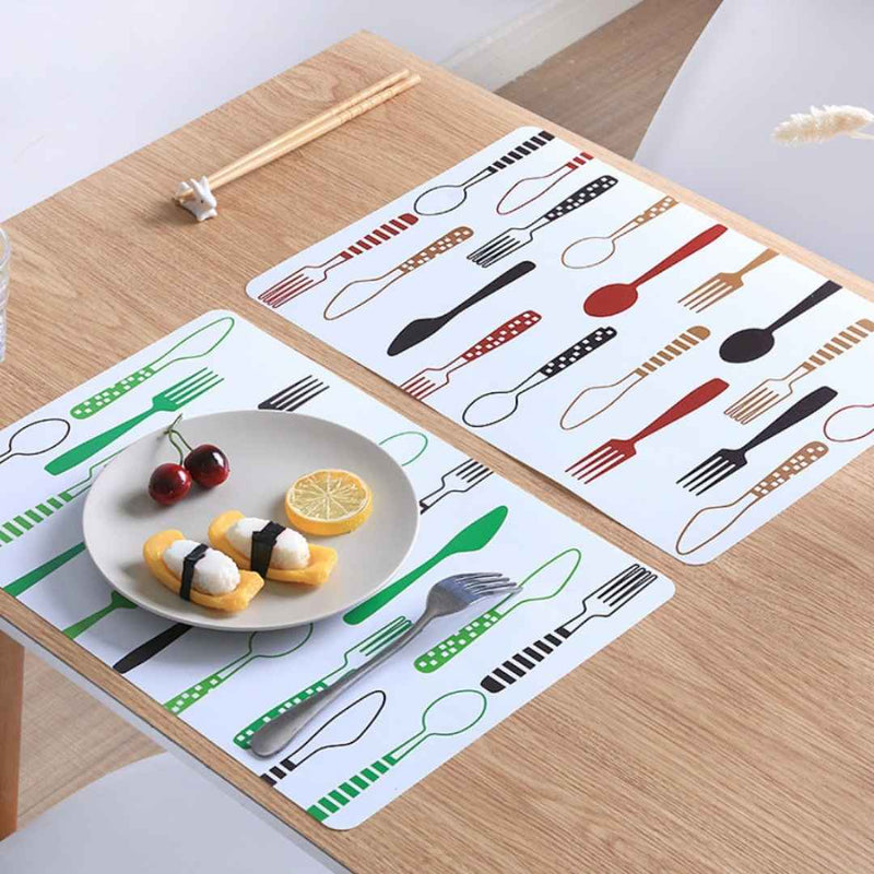 Coffee design placemats for dining table, waterproof and easy to clean – cupindy