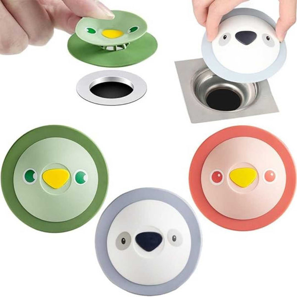 TPR Sink Drain Stopper With Filter – Multi-Use Anti-Clog Floor Drain Cover