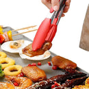 Heat-resistant cooking tongs with locking ring and soft silicone ends | Cupindy
