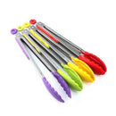 High-temperature resistant tongs with colorful silicone grip | Cupindy