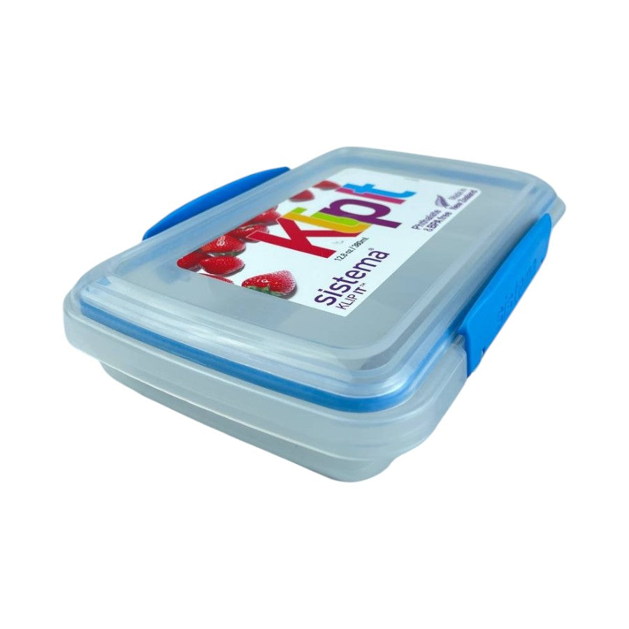 Sistema plastic food storage container with blue clip-lock lid for keeping food fresh and secure | Cupindy Egypt