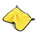 Microfiber towel yellow color for car glass, dashboard, and household cleaning | Cupindy