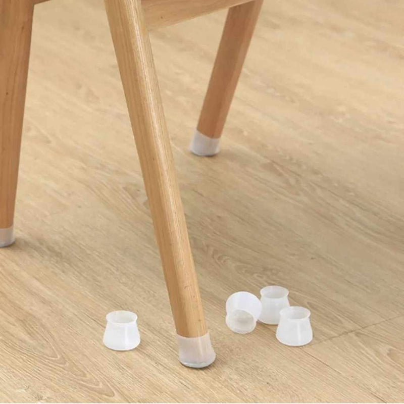 Chair leg protectors set, silicone floor-saving caps for home use | Cupindy