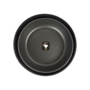 Two black round pans on a white background