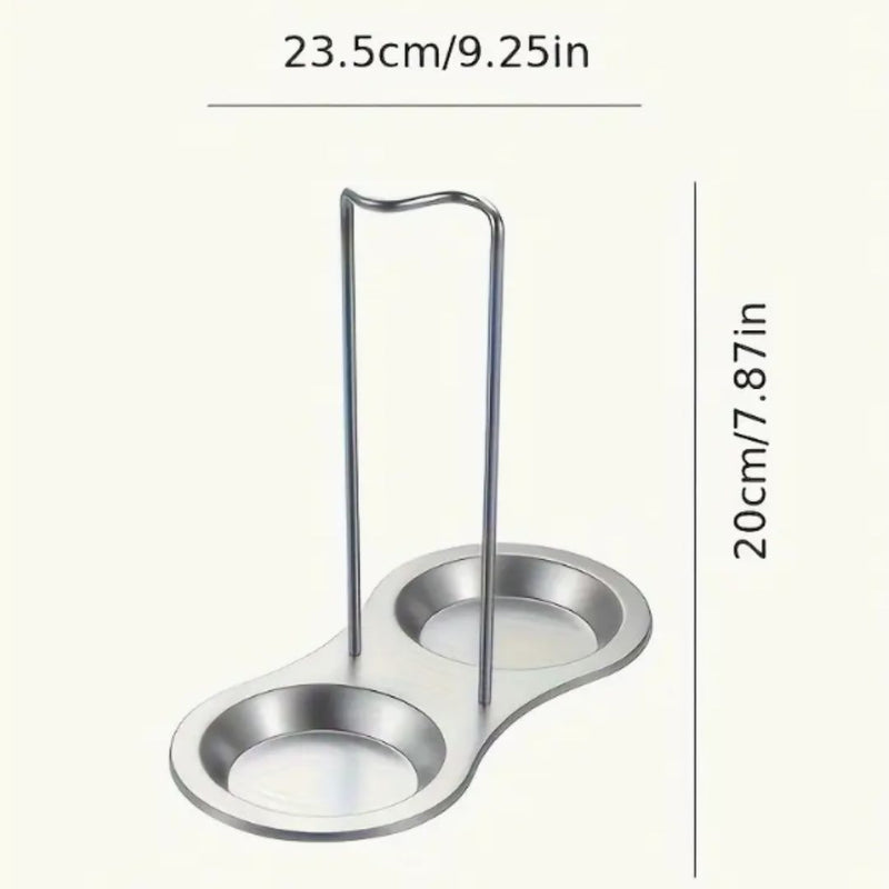 Stainless Steel Cooking Spoon and Lid Rest Stand – Heat-Resistant and Sleek | Cupindy