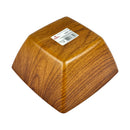 Evelin Square Plastic Bowl - 16 cm - Wooden-Style Finish - Made In Turkey