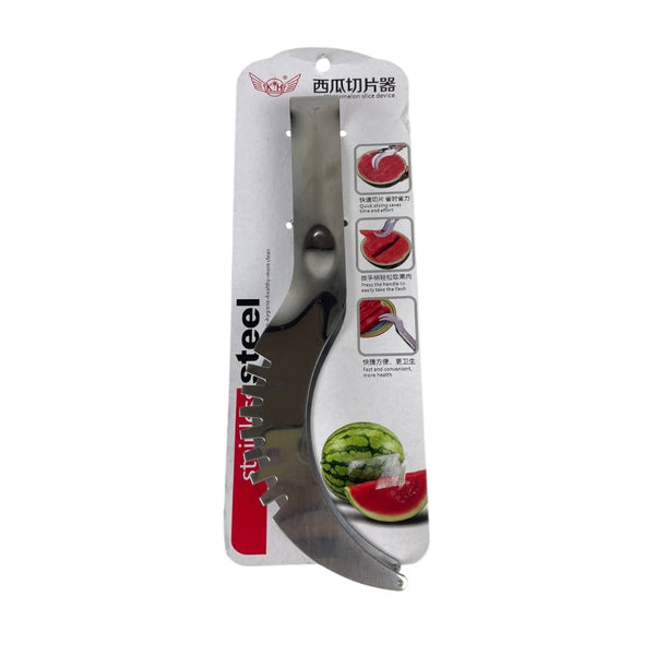 Watermelon slicer with packaging on a white background