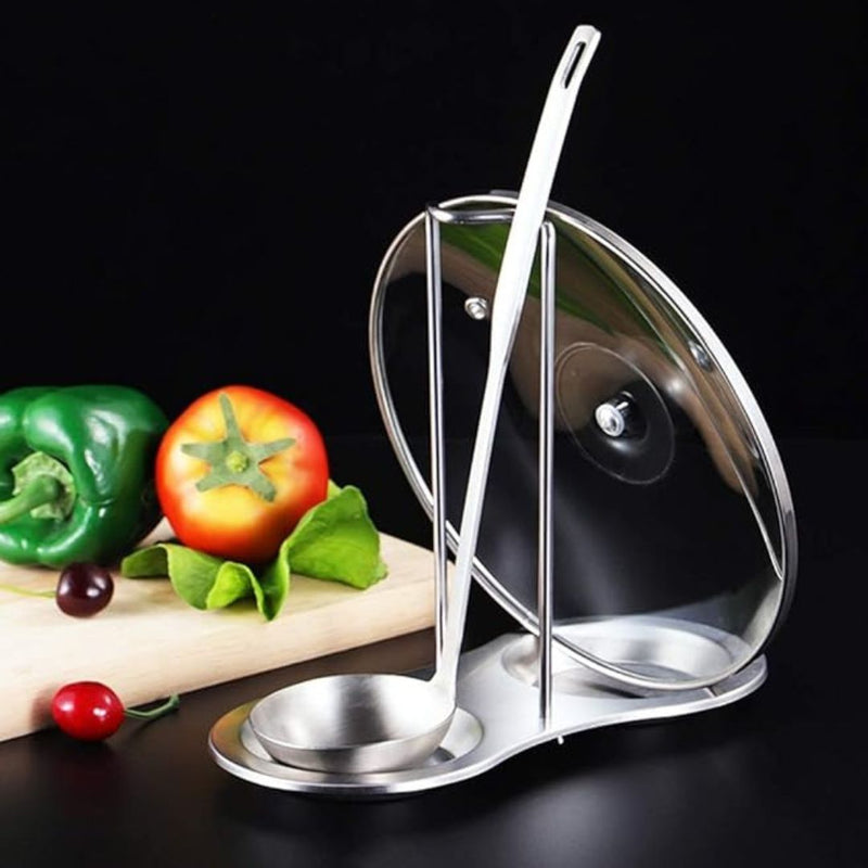 Stainless Steel Rust-Proof Spoon and Lid Rest – Durable Drip Tray for Cooking | Cupindy