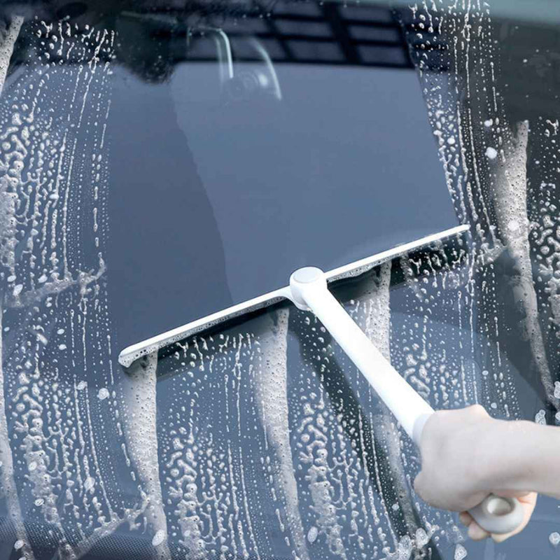 Streak-free glass cleaner tool with swivel head and soft blade – cupindy