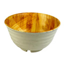 Plastic Bowl With Wooden Finish - 15.5 cm - Durable And Stylish Design
