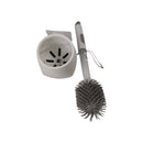 Toilet brush and caddy set on a white background